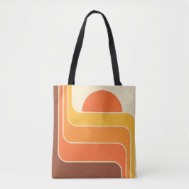 Retro Geometric Sol Design Tygkasse