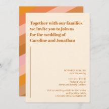 Retro Geometric Terracotta Rosa Rust Bröllop