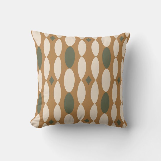 Retro Geometric Throw Pillow Kudde (Framsida)