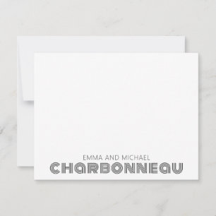 Retro Geometric type par Anteckningskort