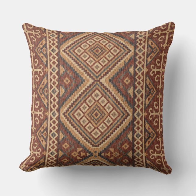  Retro geometric  unique  oriental pattern elegant Kudde (Framsida)