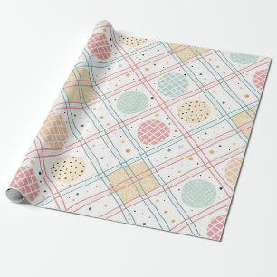 Retro geometrisk cirkel Mid-Century Abstrakt (2) Presentpapper