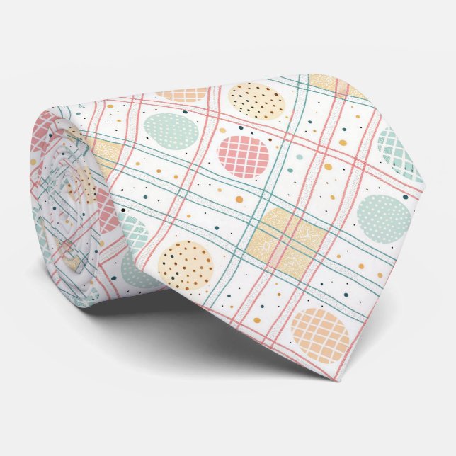 Retro geometrisk cirkel | Mid-Century Abstrakt (2) Slips (Rullad)