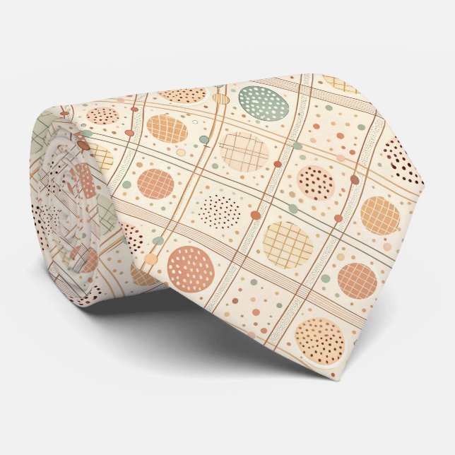 Retro geometrisk cirkel | Mid-century abstrakt Slips (Rullad)