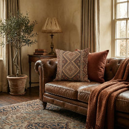 Retro geometrisk unik orientalisk mönster elegant kudde