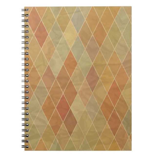 Retro geometriskt mönster 2 anteckningsbok (Framsidan)