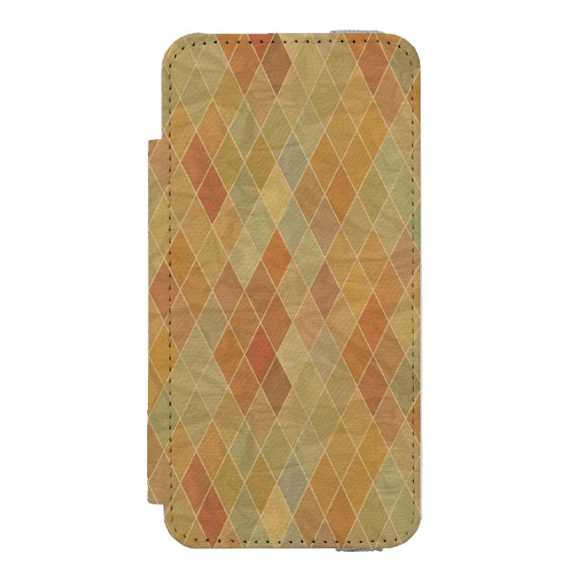 Retro geometriskt mönster 2 incipio iPhone wallet skal (Folio Framsidan)