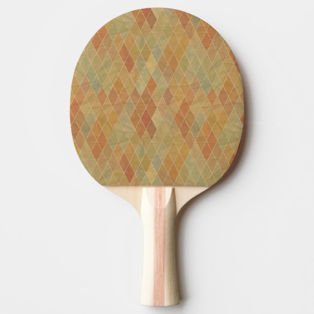 Retro geometriskt mönster 2 pingisracket (Framsidan)