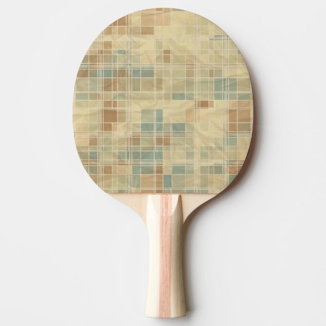 Retro geometriskt mönster 2 pingisracket (Framsidan)