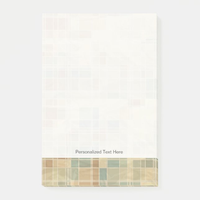 Retro geometriskt mönster 2 post-it block (Framsida)