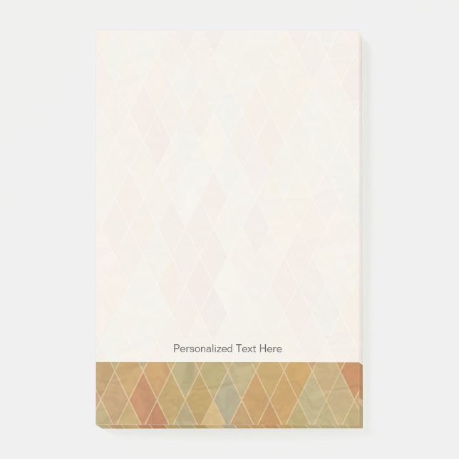 Retro geometriskt mönster 2 post-it block (Framsida)