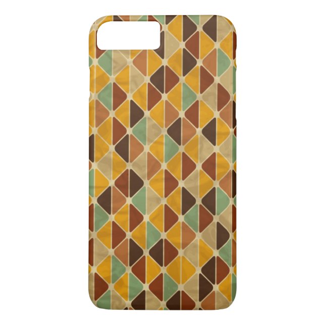 Retro geometriskt mönster 3 Case-Mate iPhone skal (Baksida)