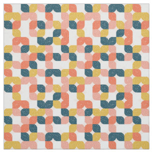 Retro geometriskt mönster för Bauhaus Tyg