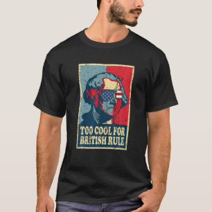 Retro George Washington Coola för brittisk artike T Shirt