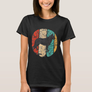 Retro German Shepherd Distress Trendig Hund T Shirt