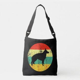 Retro German Shepherd Hund Axelväska