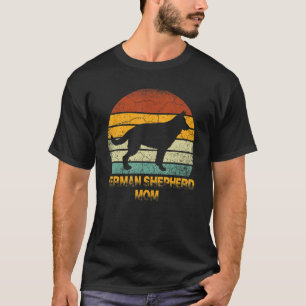 Retro German Shepherd Mamma Doxie Hundägare Mor T Shirt