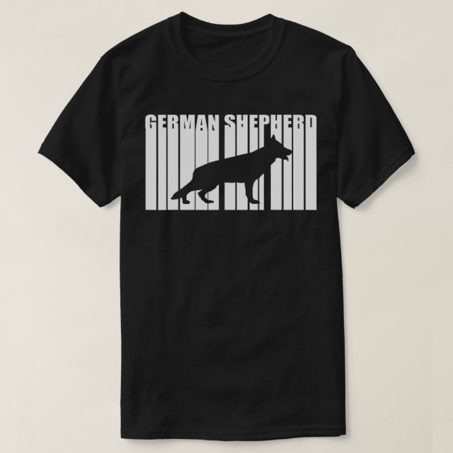 Retro German Shepherd Mamma Gift Hund Mor Pet Shep T Shirt (Design framsida)