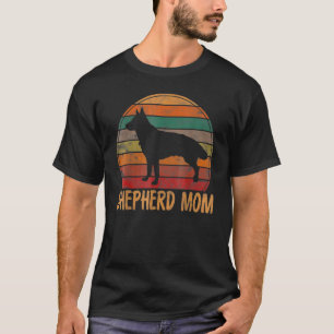 Retro German Shepherd Mamma Hund Mor Pet Shepard M T Shirt