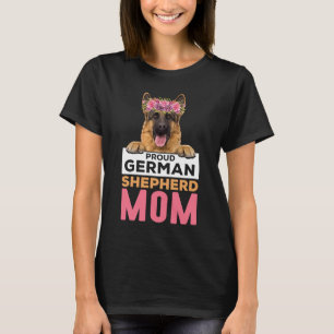 Retro German Shepherd Mamma Hund Mor Pet Shepard T Shirt