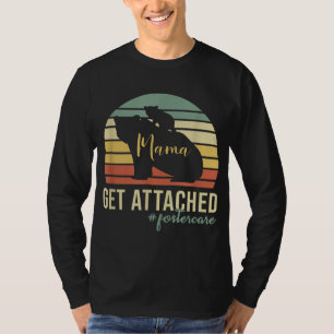 Retro Get AttAttached Foster Care Mamma Mamma Bear T Shirt