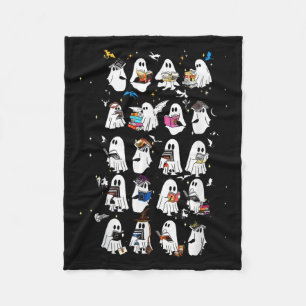 Retro Ghost Bok Fantasy Series Halloween Bok Lov Fleecefilt