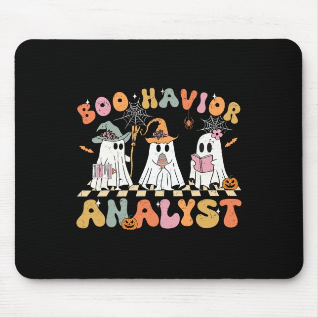 Retro Ghost Boo Havior Analyst Therapist Bcba Hall Musmatta (Framsidan)