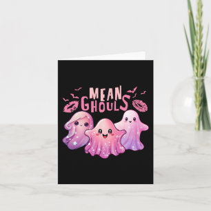 Retro Ghost Elak Ghouls Roligt Halloween Spooky Se Kort