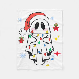 Retro Ghost juljul Helgdag Julafton Santa Hat Fleecefilt