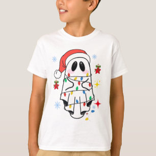Retro Ghost juljul Helgdag Julafton Santa Hat T Shirt