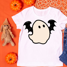 Retro Ghost med Vingar T Shirt