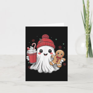 Retro Ghost-mössa jul julen Xmas kaffe G Kort