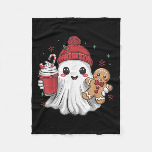 Retro Ghost-mössa jul julsäsong Xmas kaffe G Fleecefilt