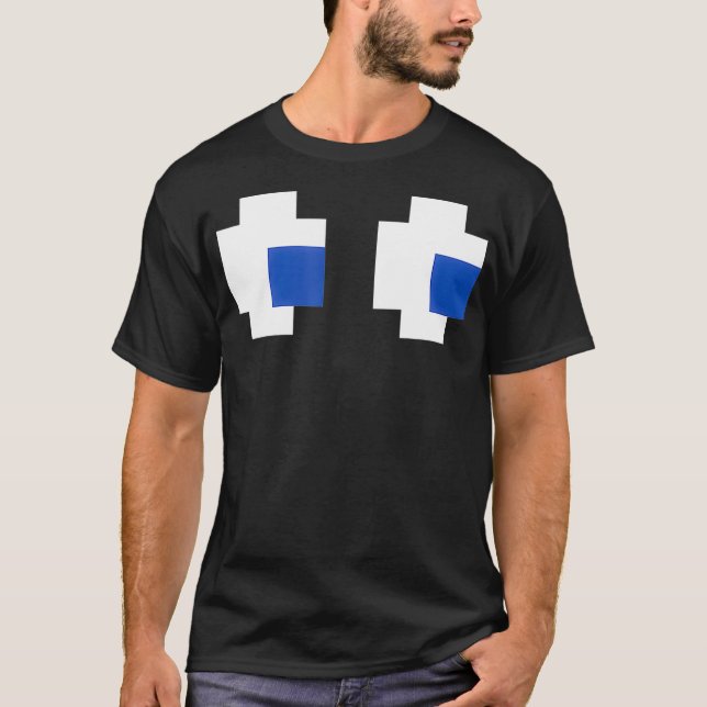 Retro Ghost Öga från 80-talets Arcade Games T  T Shirt (Framsida)