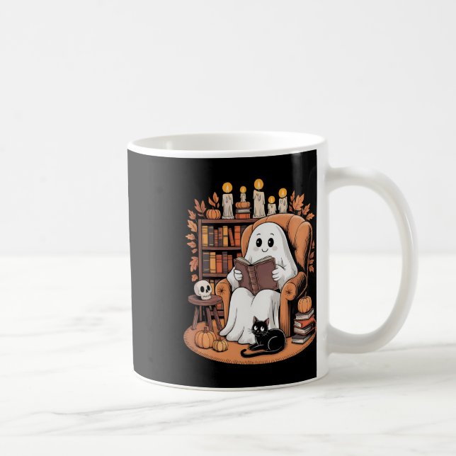 Retro Ghost Viading Bokar Kaffemugg (Höger)