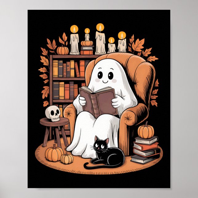 Retro Ghost Viading Bokar Poster (Framsidan)