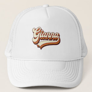 Retro Gianna Namn 70-tals Vintage Design Keps