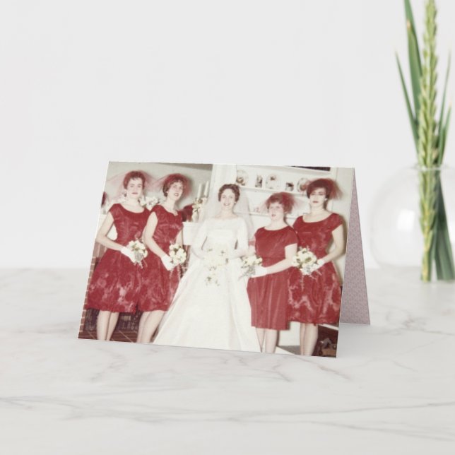 Retro gifta sig för 60-tal kort (Framsida)