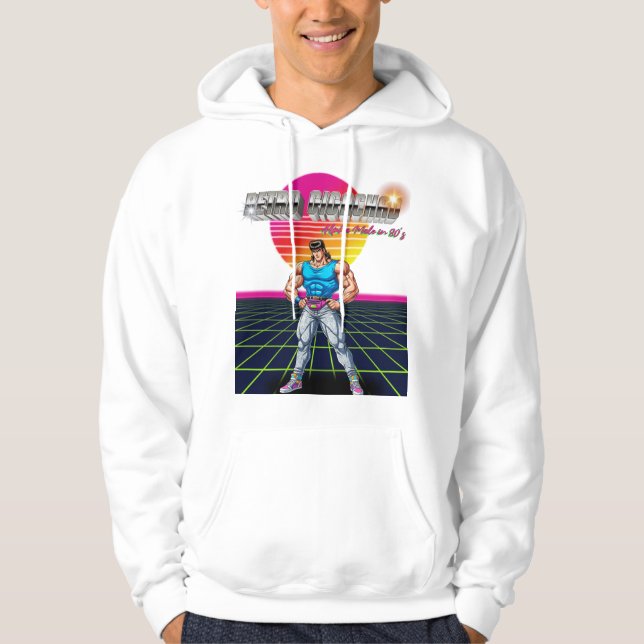 Retro Gigachad  Hoodie (Framsida)