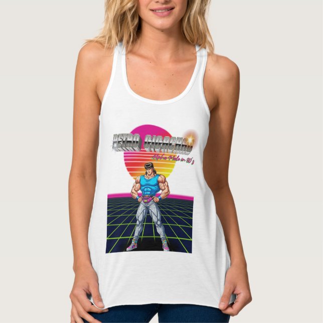Retro Gigachad  Linne Med Racerback (Framsida)
