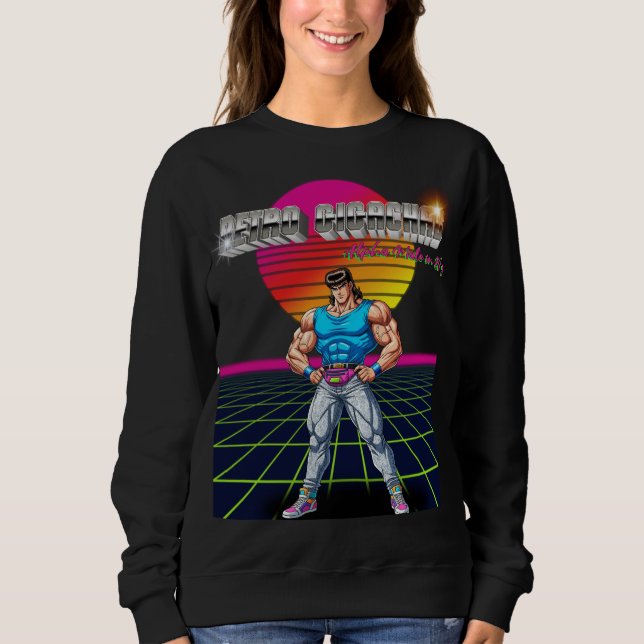 Retro Gigachad  T Shirt (Framsida)
