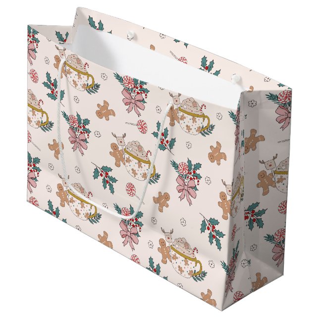 Retro Gingertea Cookies och Tea-julen (Framsidan Vinklad)