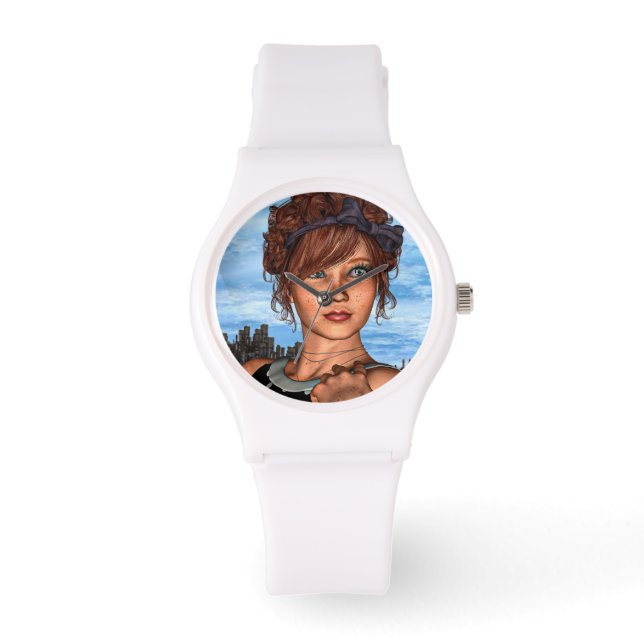 Retro Girl Armbandsur (Framsida)