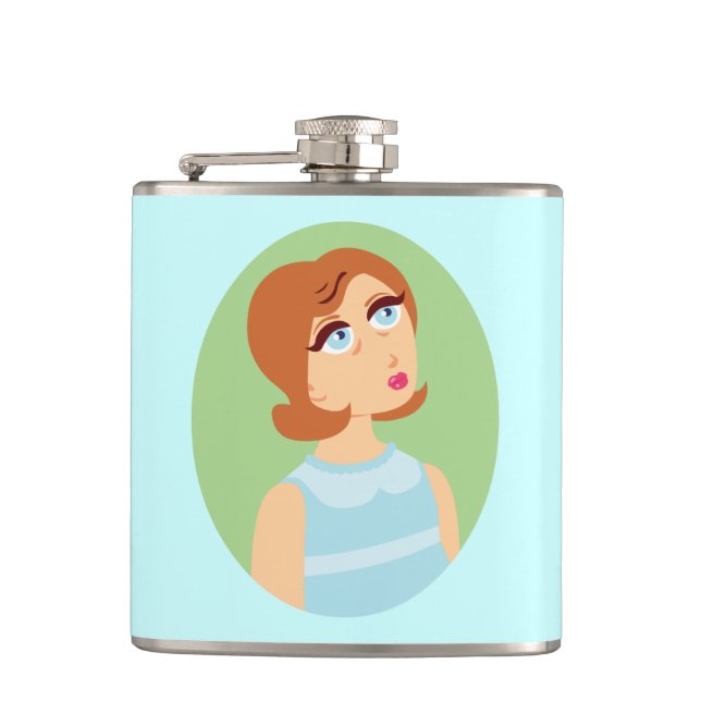 Retro Girl Blue Fickplunta (Framsidan)