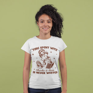 Retro Girl Bokar and Cats T Shirt