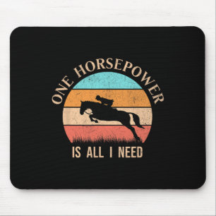 Retro Girl Funny Horse Rider Vint Musmatta