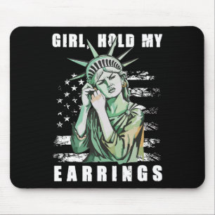 Retro Girl - håll min berättelse mot trumppolitisk Musmatta