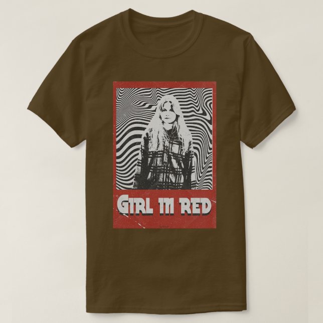 Retro Girl in Red T Shirt (Design framsida)