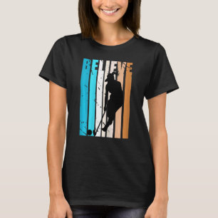 Retro Girls Fält Hockey Player Birthday Motivatio T Shirt