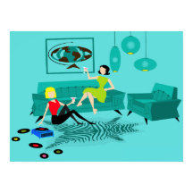 Retro GIrls' Natt i Poster läge